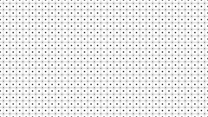 A repetitive pattern of circles and dots connected by lines on a white background surface view