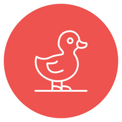 Duckling icon vector image. Can be used for Baby Shower.