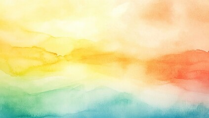 Watercolor blend of pastel colors, soft and blurred, resembling a sunrise or sunset