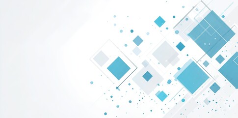 A tech-inspired background image composed of blue geometric shapes and lines, suitable for tech company websites, product promotional posters, and business training courseware.
