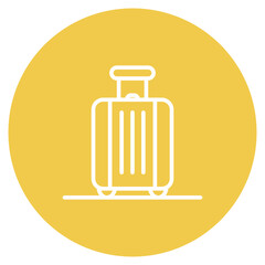 Luggage icon vector image. Can be used for Beach Resort.