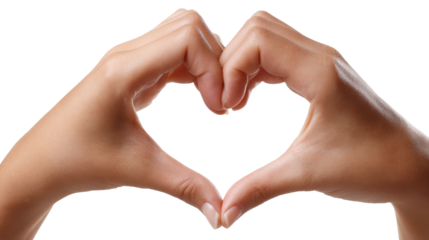 Hands Forming a Heart Shape