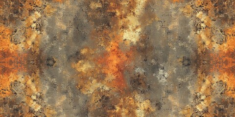 Abstract mottled texture, blended in warm rust and grey tones