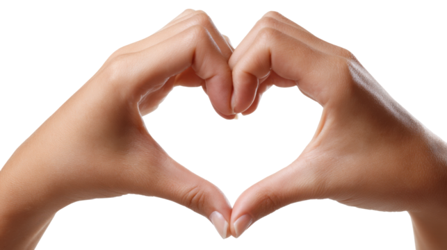 Hands Forming a Heart Shape