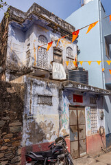 Vintage Weathered Building, Old Town Pushkar