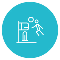 Beach Volleyball icon vector image. Can be used for Volleyball.