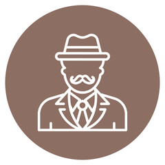 Gambler icon vector image. Can be used for Casino.