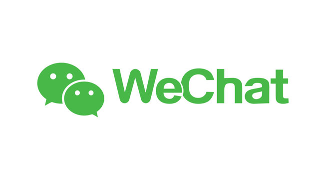 WeChat social media apps logo, popular communication app in China, WeChat icon.