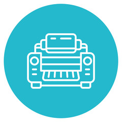 Rolling Machine icon vector image. Can be used for Mettalurgy.