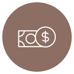 Money icon vector image. Can be used for Trading.