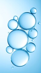 Light blue oil bubbles