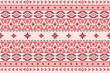 Ikat ethnic embroidery geometric abstract Aztec element seamless pattern. Native decorative oriental traditional design for fabric, clothing, wallpaper, background, texture, interior, decoration