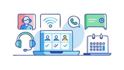 set of icons for web and mobile devices