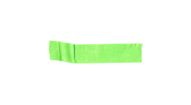Adhesive paper tape isolated on a Transparent background, Green paper torn or ripped pieces PNG - Powered by Adobe