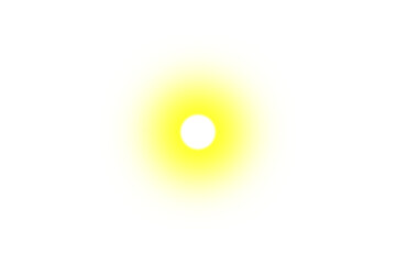 Glowing yellow abstract rounded square with white center. Bright graphic element for UI buttons, stickers, highlights, and playful designs.