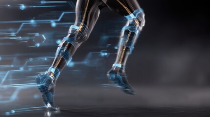 Futuristic running legs