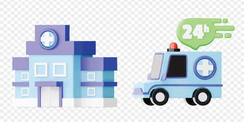 Medical Checkup Theme 3D Icon