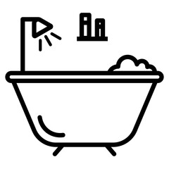 Bathroom Line Icon