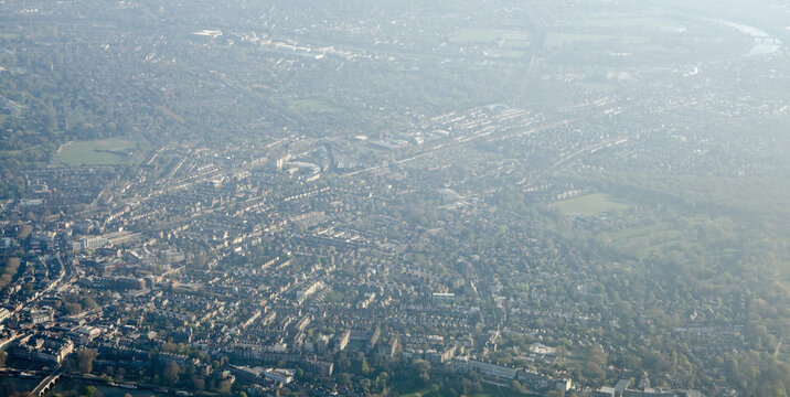Aerial View of Richmond-Upon-Thames, West London