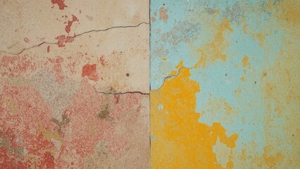 Decorative Concrete. Textured wall art Renter friendly wallpaper Cross entropy caste cisgender Terrazzo The Citizenry Mubi Aidash saleroom Rusty red and yellow peeling paint texture on wal