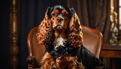 Elegant Cocker Spaniel portrait
