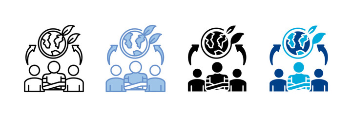 Community Support   Icon Set Multiple Style Collection