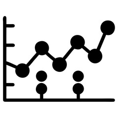 silhouette vector business growth icon vector silhouette