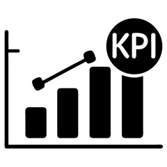 silhouette vector kpi icon vector silhouette