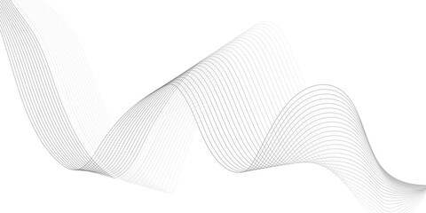 Minimal abstract white wave background with smooth flowing lines and soft curves. Modern digital art design perfect for presentations, websites, and elegant graphic compositions.