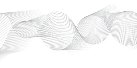 Minimal abstract white wave background with smooth flowing lines and soft curves. Modern digital art design perfect for presentations, websites, and elegant graphic compositions.