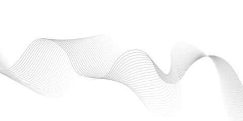 Minimal abstract white wave background with smooth flowing lines and soft curves. Modern digital art design perfect for presentations, websites, and elegant graphic compositions.