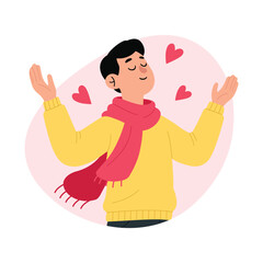 Expressing Emotions Vector illustration. EPS 10 file
