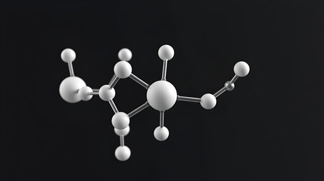 Emetine molecule. Has emetic (induces vomiting) and anti-protozoal properties. 3D rendering. Atoms are represented as spheres with conventional color coding: hydrogen (white), etc