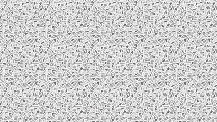 Abstract background featuring a mosaic pattern with various shades of gray and white tiles evenly spaced