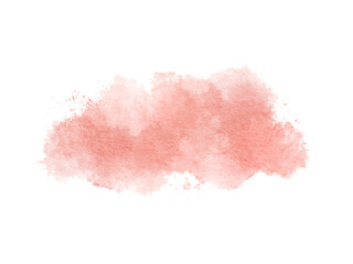 Fototapeta premium Blush pink watercolor stains Paint stroke hand drawn for illustration design, invitation and valentine .Abstract watercolor background.