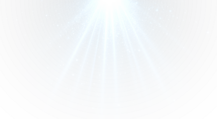 Flickering blue light with spark particles and soft celestial effect png.