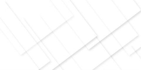 Abstract white background with texture pattern, layered geometric triangle shapes, white and grey glossy squares with faint geometric lines featuring intersecting patterns. background and design.