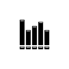 Music audio icon with white background vector