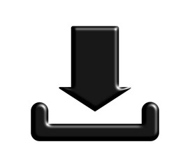 download icon on a black background
