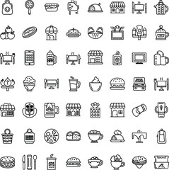 A comprehensive vector icon set of hand-drawn business, finance, and web symbols including transport, travel, money, and mobile phone illustrations
