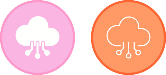 Cloud Computing Vector Icon