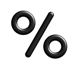 percent symbol on white background