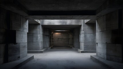 Reinforced Gray Concrete Bunker Wall Design Embraces Brutalist Architecture For Strong And Functional Urban Structures