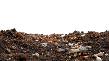 Earth's Embrace: A detailed ground-level view unveils a textured panorama of soil, rocks, and earthy elements, a testament to the planet's rich composition.
