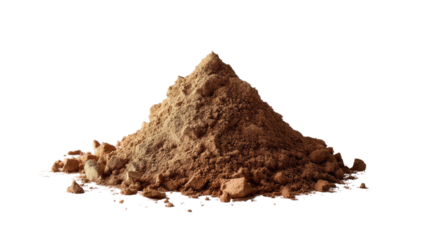 Pile of Cocoa Powder: A small mound of rich, brown cocoa powder rests, inviting a sensory exploration of its velvety texture and intense aroma, evoking the essence of decadent treats.