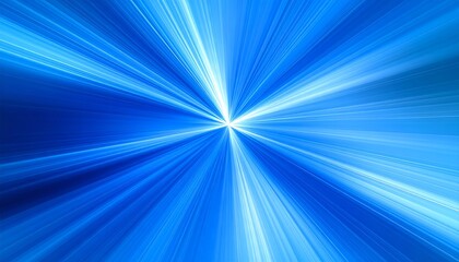 Radiating blue burst