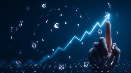 futuristic finance concept