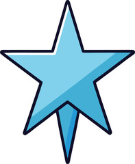 Obraz premium frozen star icon on transparent background
