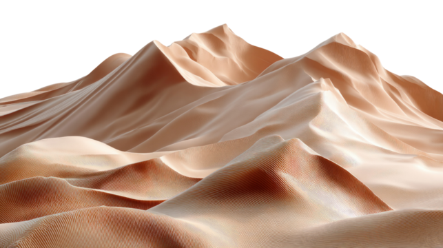 Desert Dunes: Majestic sand dunes undulate across the landscape, sculpted by the wind, revealing their textures and patterns. An evocative image of the desert wilderness