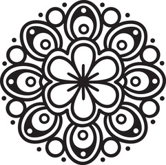 Black and White Mandala Design Collection
